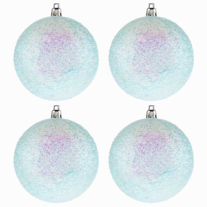 Blue Tinsel Glitter Ball Ornaments Hobby Lobby 105520317